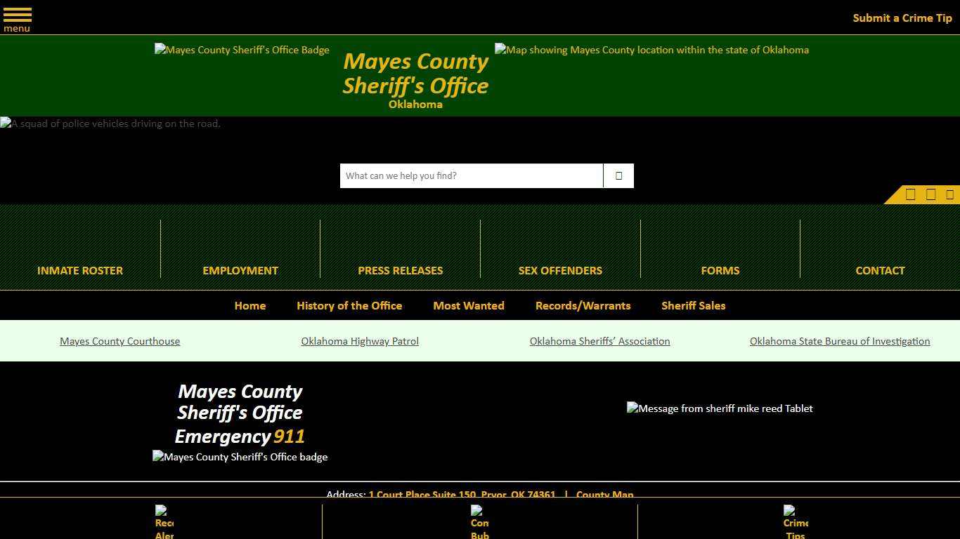 Mayes County, OK Sheriff